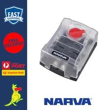 Narva Fuse Box with Cover & Sticker set 6 Way Fuse Block Power Distribution Box