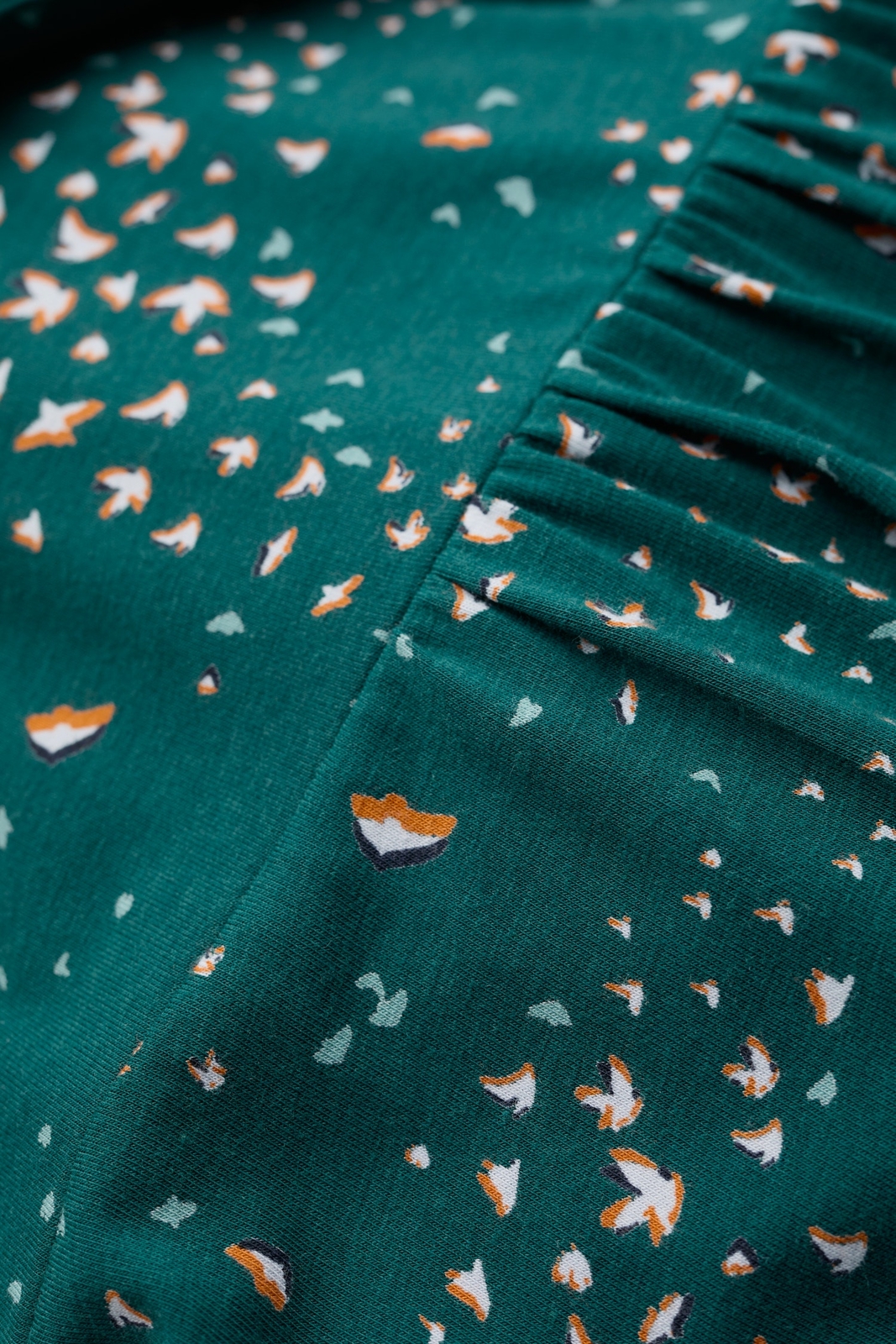 Seasalt Women's Dress teal Paint Shards Jersey Midi Dress Petite