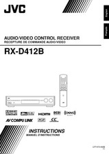 JVC RX-D412BC Receiver Owners Instruction Manual Reprint