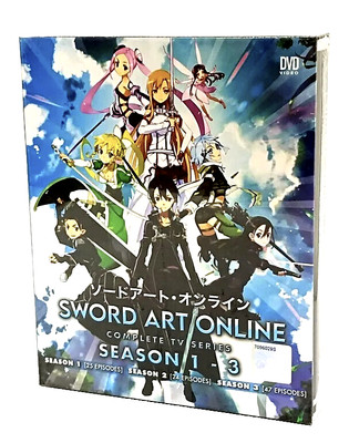 Anime DVD Sword Art Online Complete Season 1-3 [English Dubbed] All Region