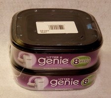 Two LITTER GENIE Cat Litter Box Disposal Systems - Standard Refill