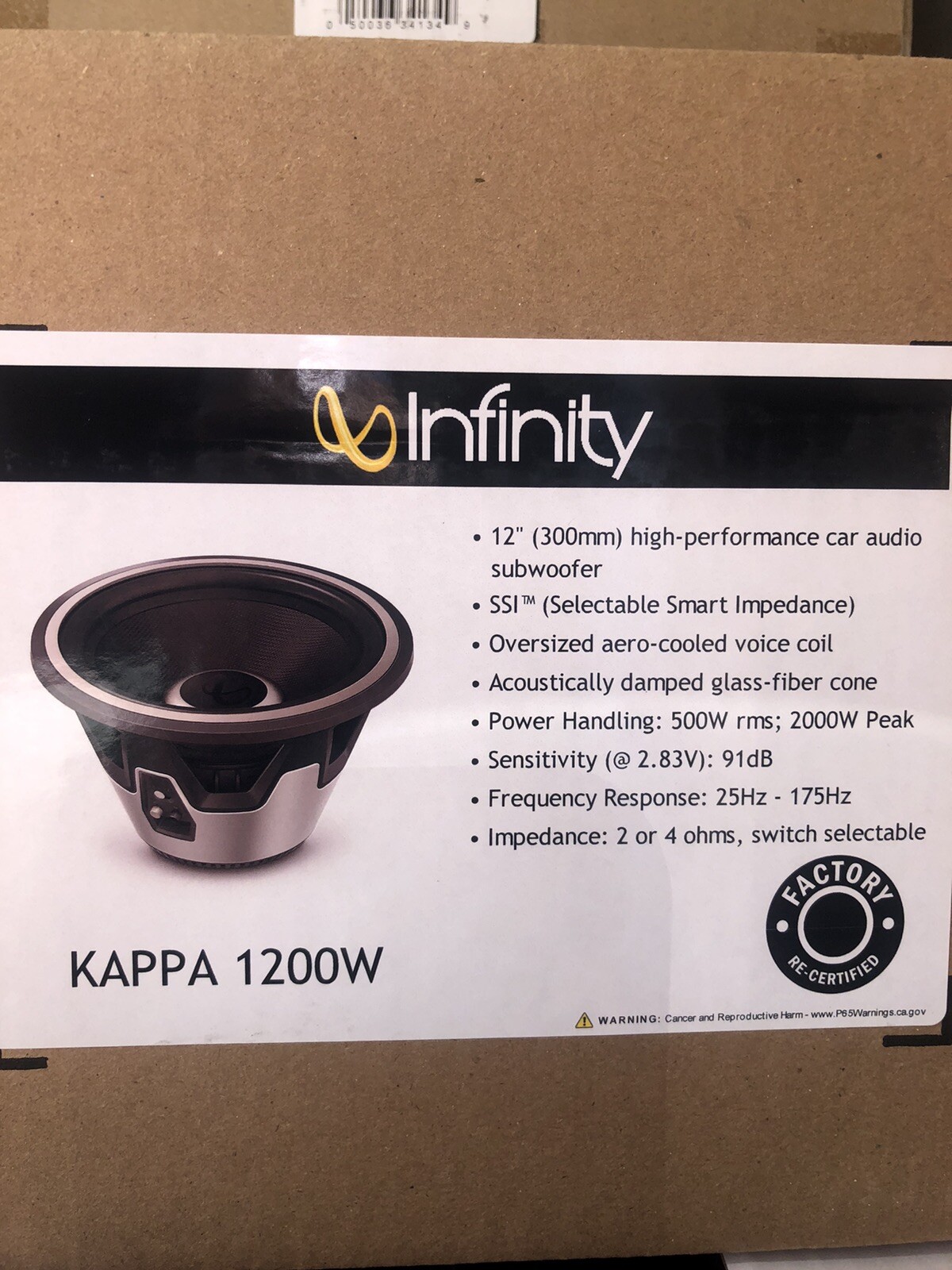 infinity kappa 1200w box