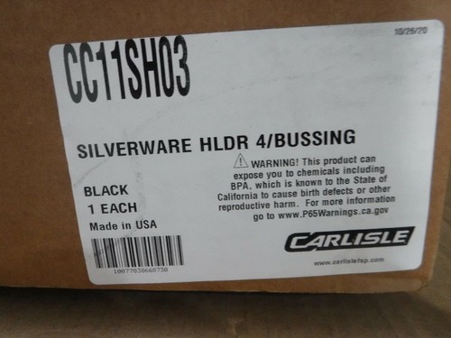 CARLISLE CC11SH03 HLDR- Silverware Bin for Bussing Cart,Black NEW. - Picture 7 of 8