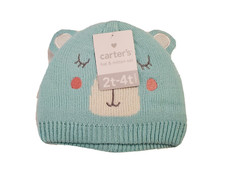 Carter's Toddler's Green Hat Mitten Set Size 2T-4T