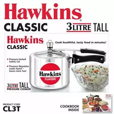 Hawkins Classic Aluminum Pressure Cooker 3-Litre TALL CL3T