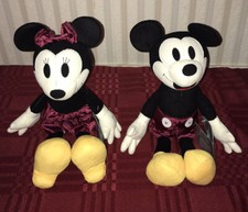 2020 Disney Parks Vintage Crafted 11 Mickey Minnie Mouse Plush Set New