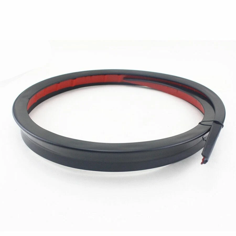 120CM Accessory Car Spoiler Rubber Rear Roof Trunk Bonnet Molding Lip Wing Black - Image 2 of 4