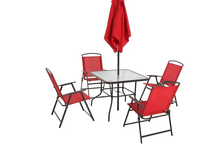 Juego de comedor de patio exterior de 6 piezas Mainstays Albany Lane Foto 2 de 2