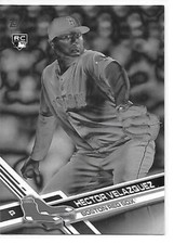 2017 Topps Update Baseball Black & White Hector Velazquez RC Red Sox