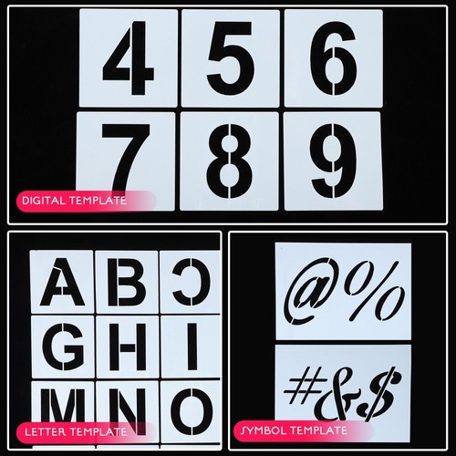 Letter Template Stencils Letters Large Alphabet Templates Number eBay