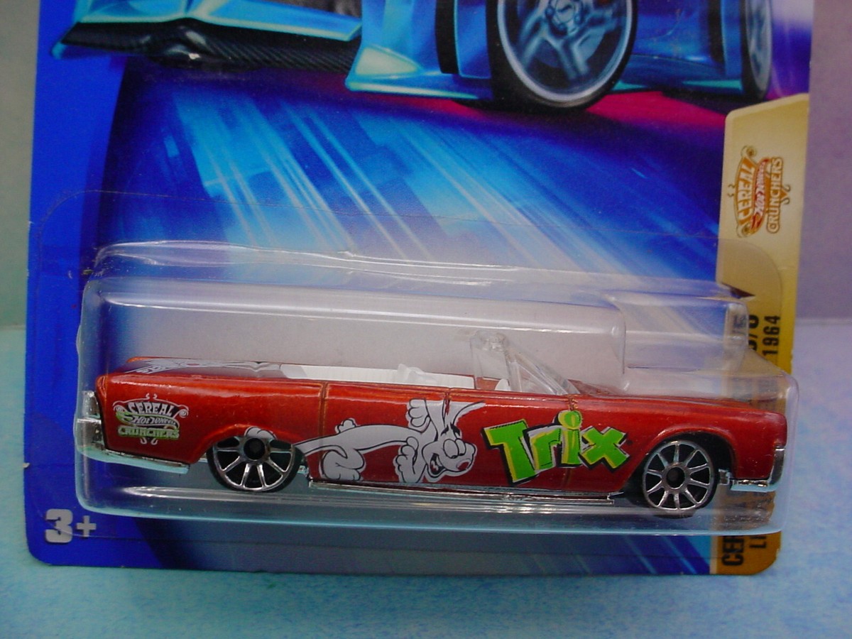2004 Hot Wheels 1964 LINCOLN CONTINENTAL #115🐰orange;TRIX☆CEREAL