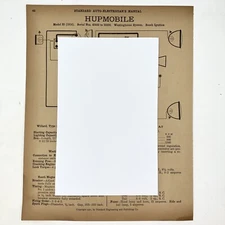 Vtg 1917-18 D E F G Elcar & 1914 32 Hupmobile Standard Auto Electrician Manual