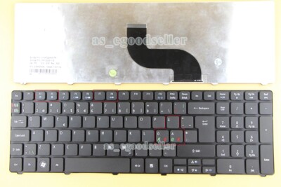 Nordic Swedish Keyboard for ACER Aspire 5738ZG 5739 5739G 5740 5740DG ...