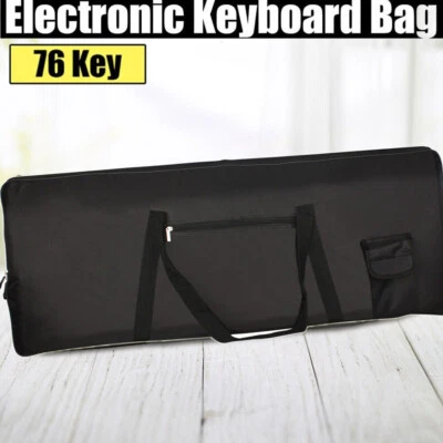 76-Key Portable Keyboard Bag Digital Piano For Casio Yamaha Carrying Zippe Case