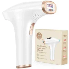 Hair Removal Laser Device 999900+Flashes Auto Manual Dual Mode Facial Hair Laser