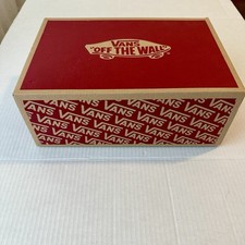 VANS Empty Shoe Box w/ Hinged Lid 12" x 5" No Shoes Included Logo
