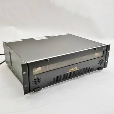Evertz 7700FR-C Chassis 7700FC 7746FS-EAES4 2*7700ADA-AUD 2*7700GPI 2*7760AVM2-A