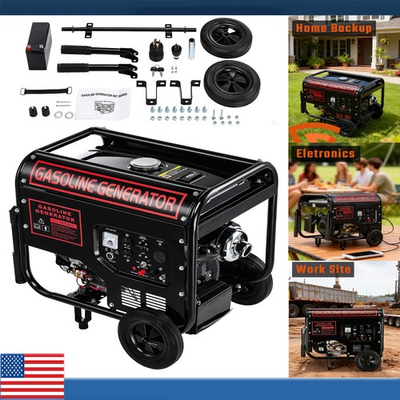 #ad 5000W Gas Inverter Generator Electric Start 274cc OHV Engine 110V 220V Dual Volt $365.99