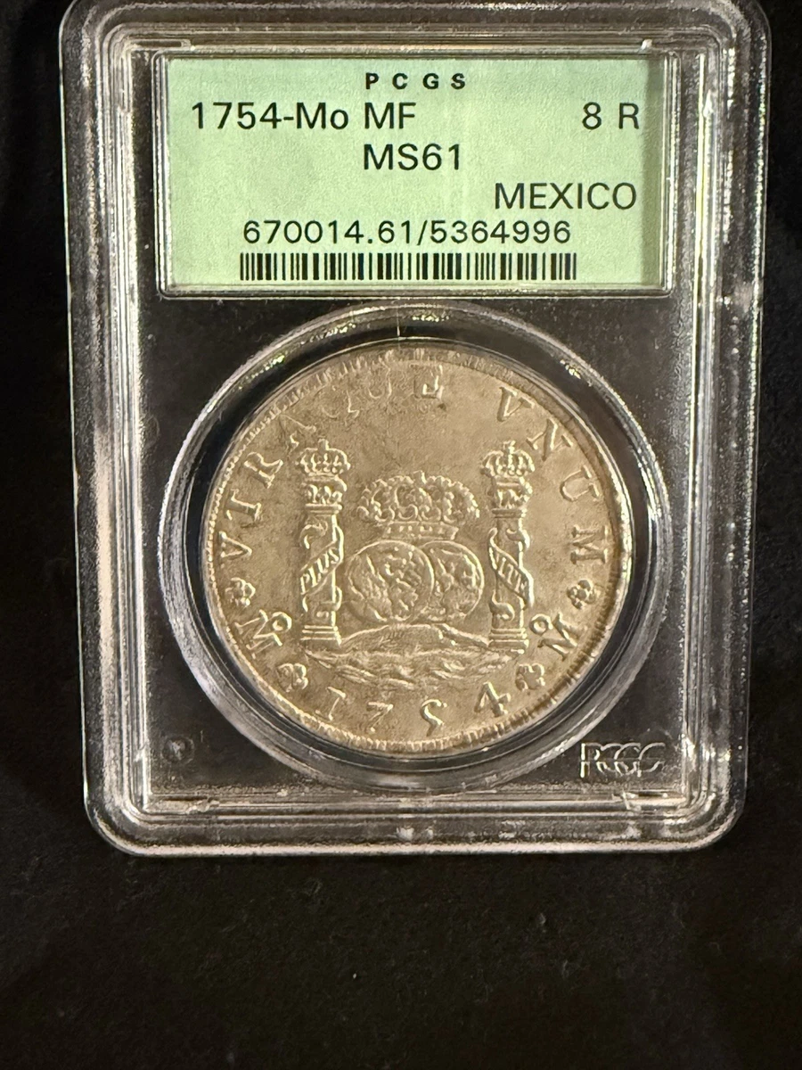 Milled Pillar-Type PCGS Certified Colonial Mexico Coins (Pre