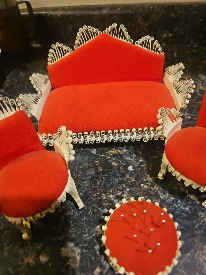 Cojín de metal vintage para muebles sofá 2 mecedora y otomana  Foto 4 de 4