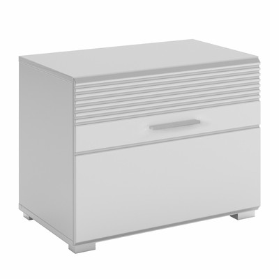 Sitzbank LINUS - weiß Hochglanz - 60 cm
