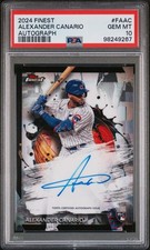 2024 Topps Finest Auto Alexander Canario #FA-AC RC Auto PSA 10