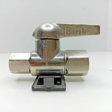 Binks 1/4 NPT Female 2-Way Zinc Ball Valve Ai...