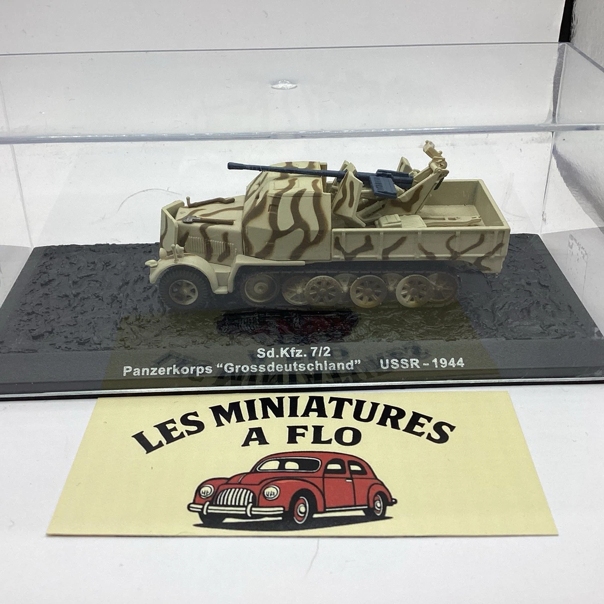 Modèle Réduit Militaire Altaya 1/43 - Sd Kfz 7 Luftwaffe Tunisie Mai 1943, Avec Boîtier