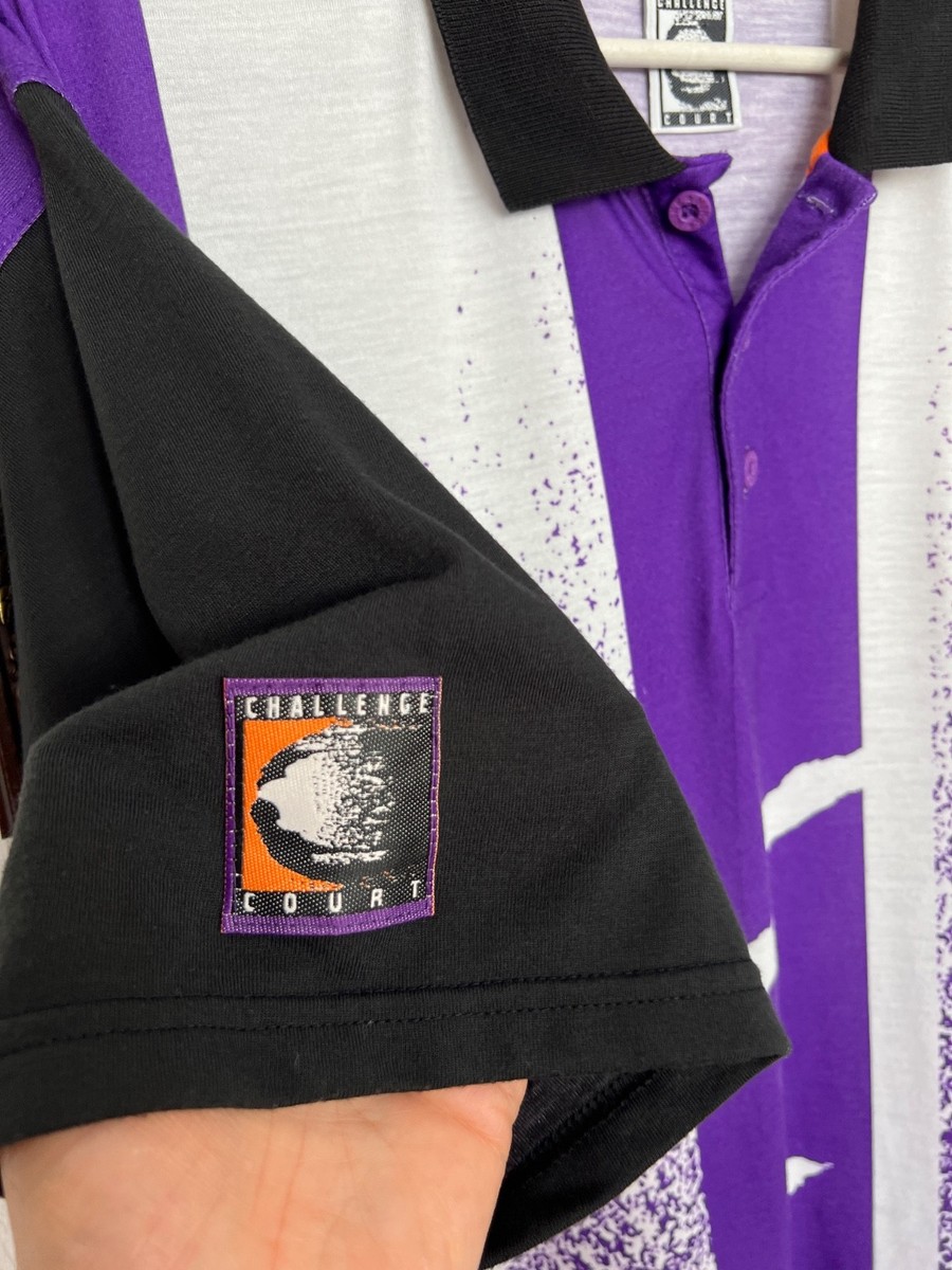 Vintage 90's Nike Challenge Court Agassi Tennis Tennis Polo Shirt