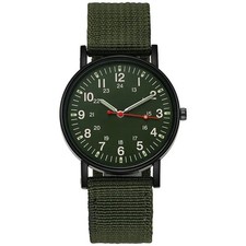 Men’s Military Leather Date  Analog Army Casual Dress Wrist Watches UK