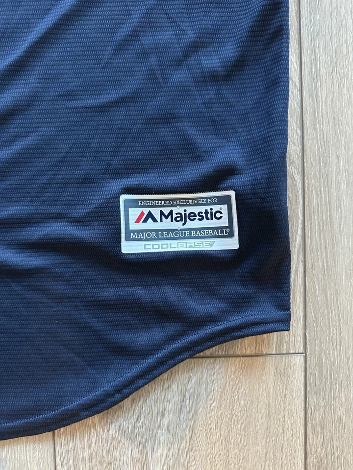 Camiseta Majestic Atlanta Braves Freeman #15 CoolBase Hecha en EE. UU. - Talla L Foto 4 de 4