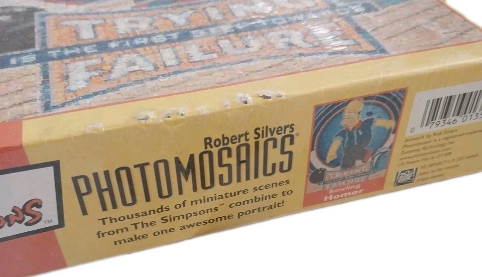 The Simpsons- Trying Is The First Step Towards Failure RARE- 2005. Photomosaics - Image 3 of 4