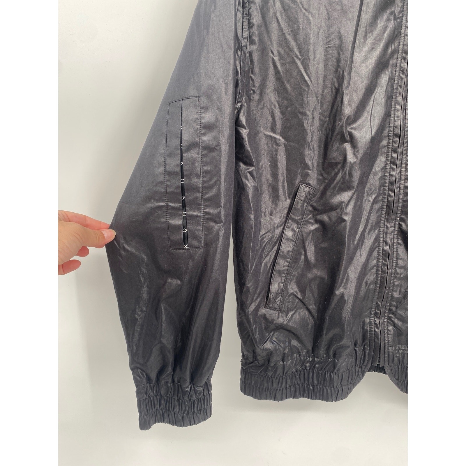 Polyascko 2 Black Collared Jacket Embroidered Ful… - image 5