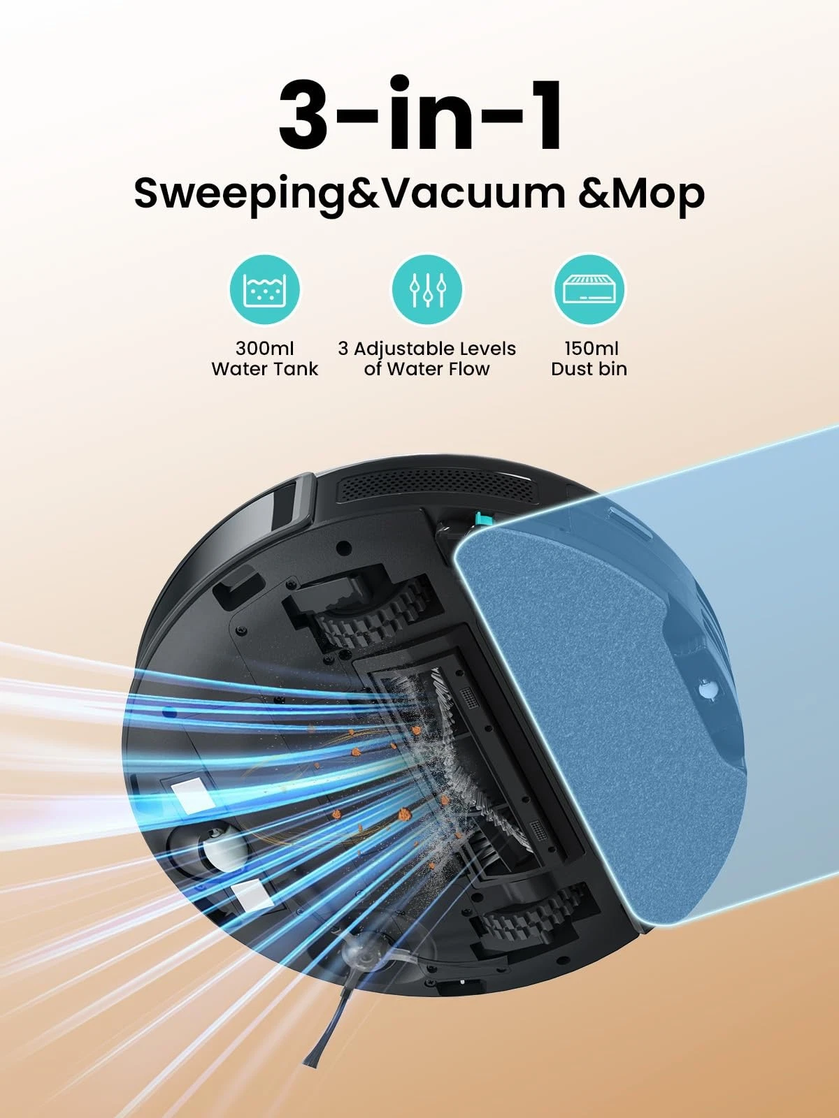 Lefant M350 Max Robot Vacuum and Mop 3 in 1