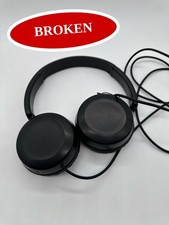  BROKEN JVC Wired On-Ear Headphones Foldable Lightweight HAS31MB Remote Mic