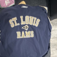 Reebok St. Louis Rams NFL Full Zip Jacket Men’s 2XL Blue Gold