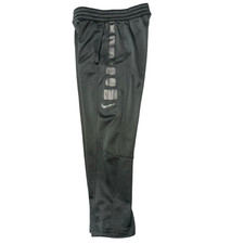 Nike Dri-FIT Elite Kids Fleece Lined Pants Small Gray Warm Up Training Athletic