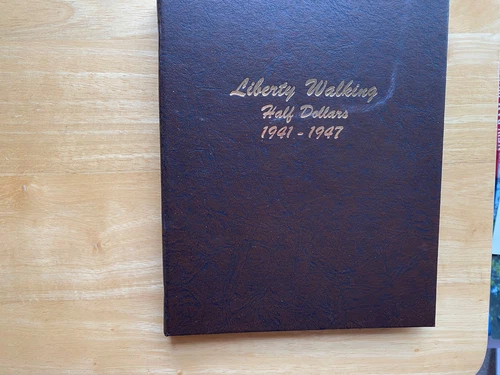 1941 -1947 P,D,S, Walking Liberty Half Dollar Short Set (20) Coins Dansco Album