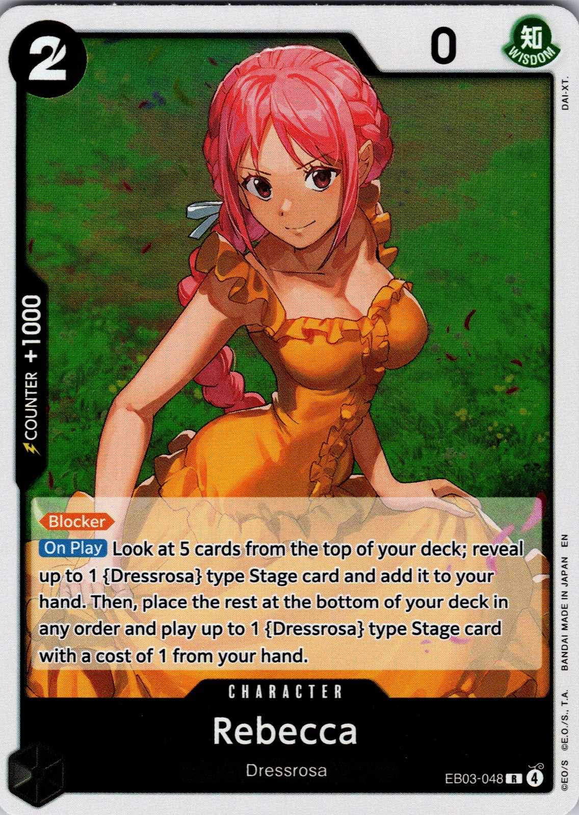 Extra Booster: One Piece Heroines Edition #EB03-048 Rebecca