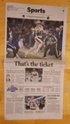 Drake Maye Patriots Clinch Playoff's "Thats the Ticket" Boston Globe Newspaper