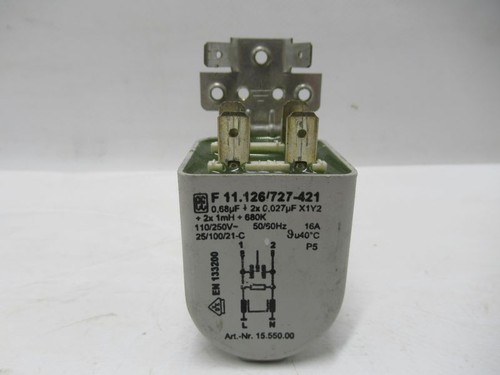 BLOMBERG AQUAMARIN 1500 Netzfilter Entstörfilter F11.126/727-421  nr 15.550.00