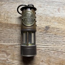 SIR HUMPHRY DAVY BRASS MINER'S LAMP 3" HIGH