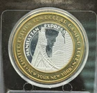 $10 New York Casino Manhattan Express Silver Strike Las Vegas Nevada ~ 0.6oz Sil
