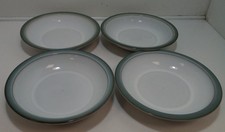 Denby Green Soup Cereal Dessert Bowls x4 H4cm D21cm Lot2