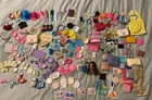 Vintage Barbie Accessories, Some Marked Made in Japan, USA, Various Eras 60s-90s