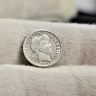 1914 D US Barber Dime 10c VF (Cleaned)