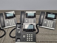 Lot of 4 Yealink SIP-T53W IP Phone Black Business