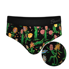 The Garden of Breedin Ball Hammock  Pouch Briefs - Shinesty Flower Print Underwe