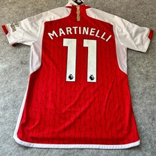 NUEVA Camiseta Adidas Gabriel Martinelli #11 Arsenal Camiseta de Fútbol Casa Para Hombre’s M