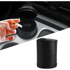 Portable Car Ashtray with Lid Smell Proof Smokeless Self Extinguishing Cigarette